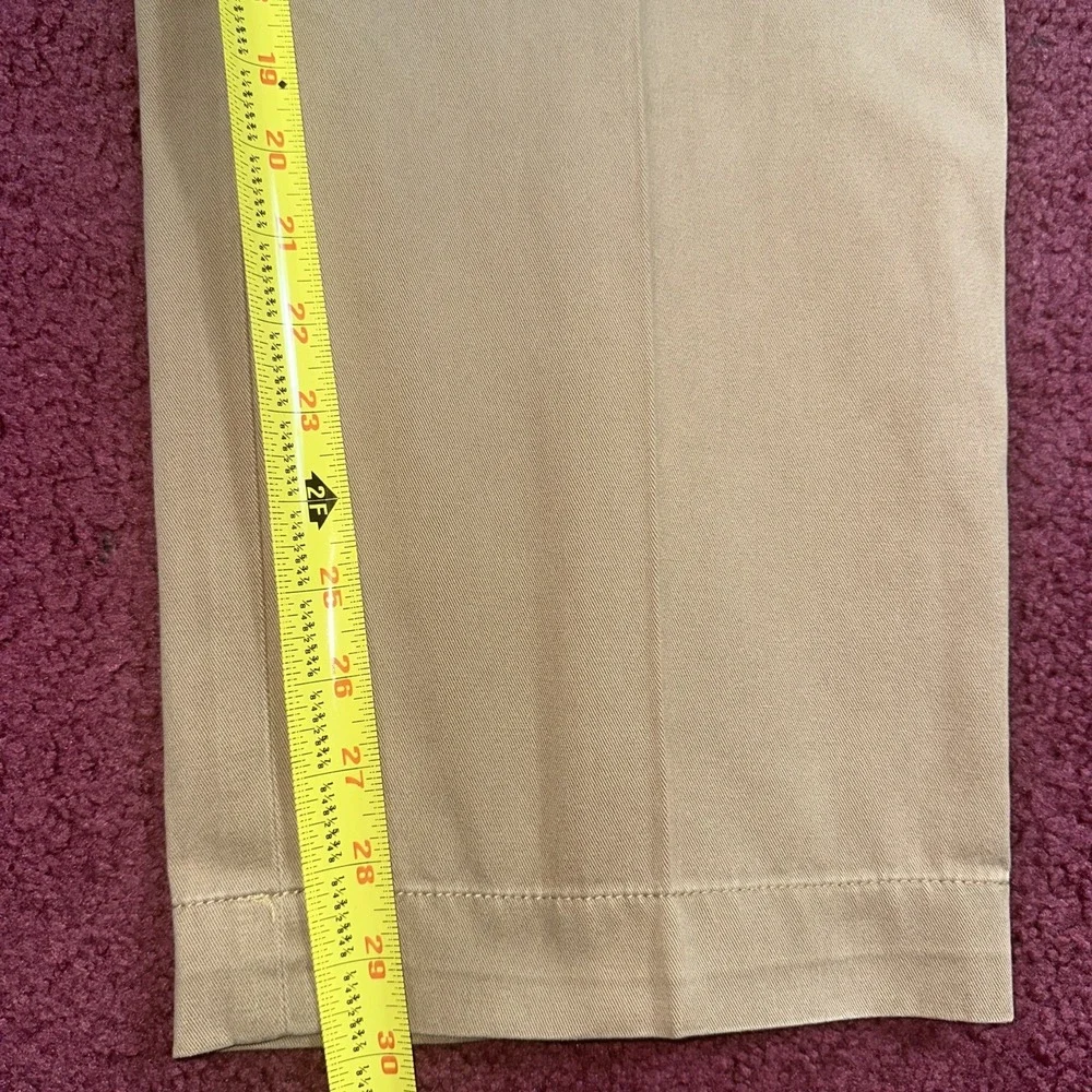 VTG Polo Ralph Lauren Pants Mens Fit 39x30 Khaki Tan Cotton Chino Straight
